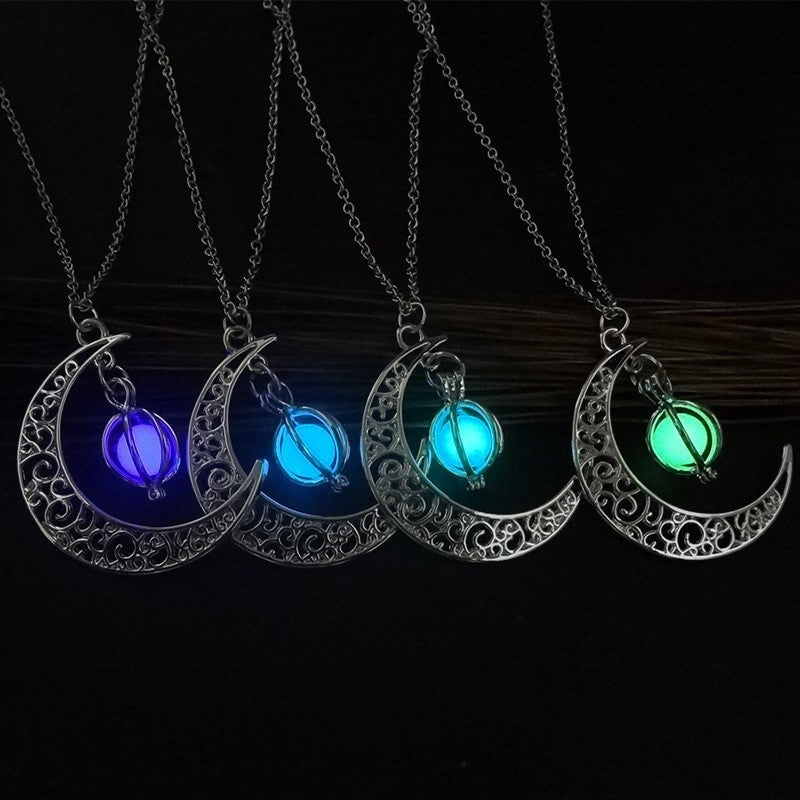 Mezza Luna Collana Bagliore