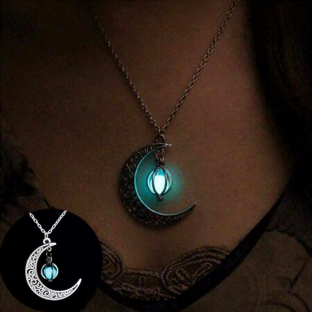 Mezza Luna Collana Bagliore