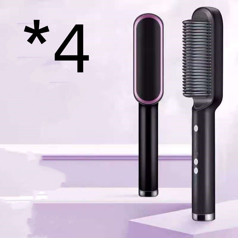 Nuova piastra per capelli 2 in 1, pettine caldo, ferro arricciacapelli a ioni negativi, spazzola elettrica a doppio scopo - Ciondolandia