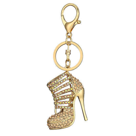 Portachiavi scarpa donna elegante con zirconi - Ciondolandia