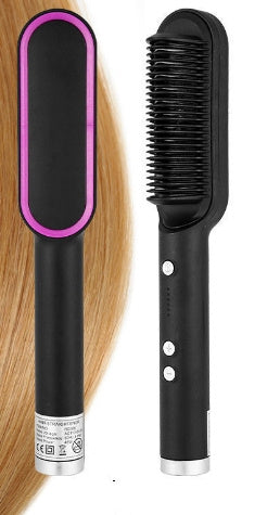 Nuova piastra per capelli 2 in 1, pettine caldo, ferro arricciacapelli a ioni negativi, spazzola elettrica a doppio scopo - Ciondolandia